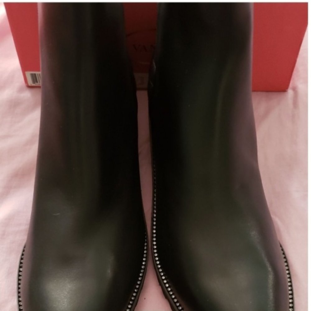 Van Eli Crystal Trim Ankle Boots